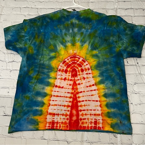 Handmade Tie Dyed peace sign shirt - Picture 2 of 8